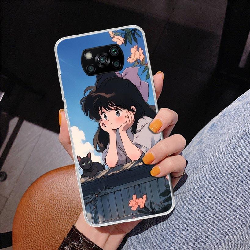 Cute Anime Ins Girls Animal Cat Phone Case For Xiaomi Poco X7 X6 X5 Pro F7 Ultra Redmi 15C 15 13C 13 12C 12 10 10A 10C 9 9A 9C 9