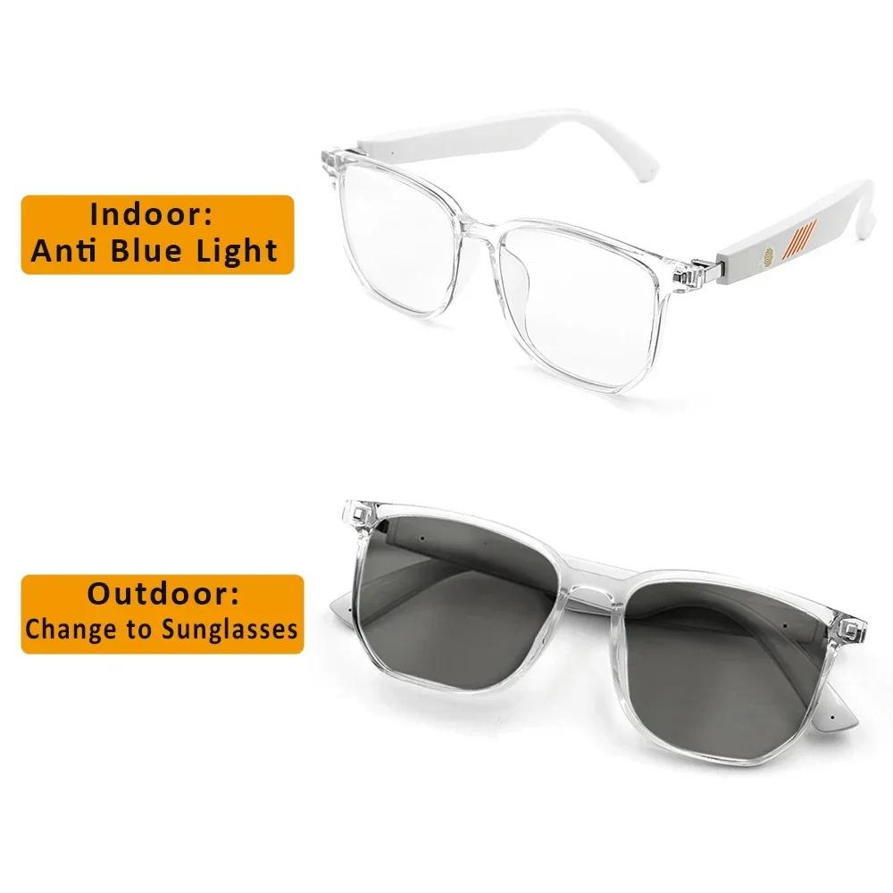 Smart Bluetooth Sport Audio Glasses Wireless Call Music Playback Earphone Anti Blue Light UV Protection Sunglasses for Men Women