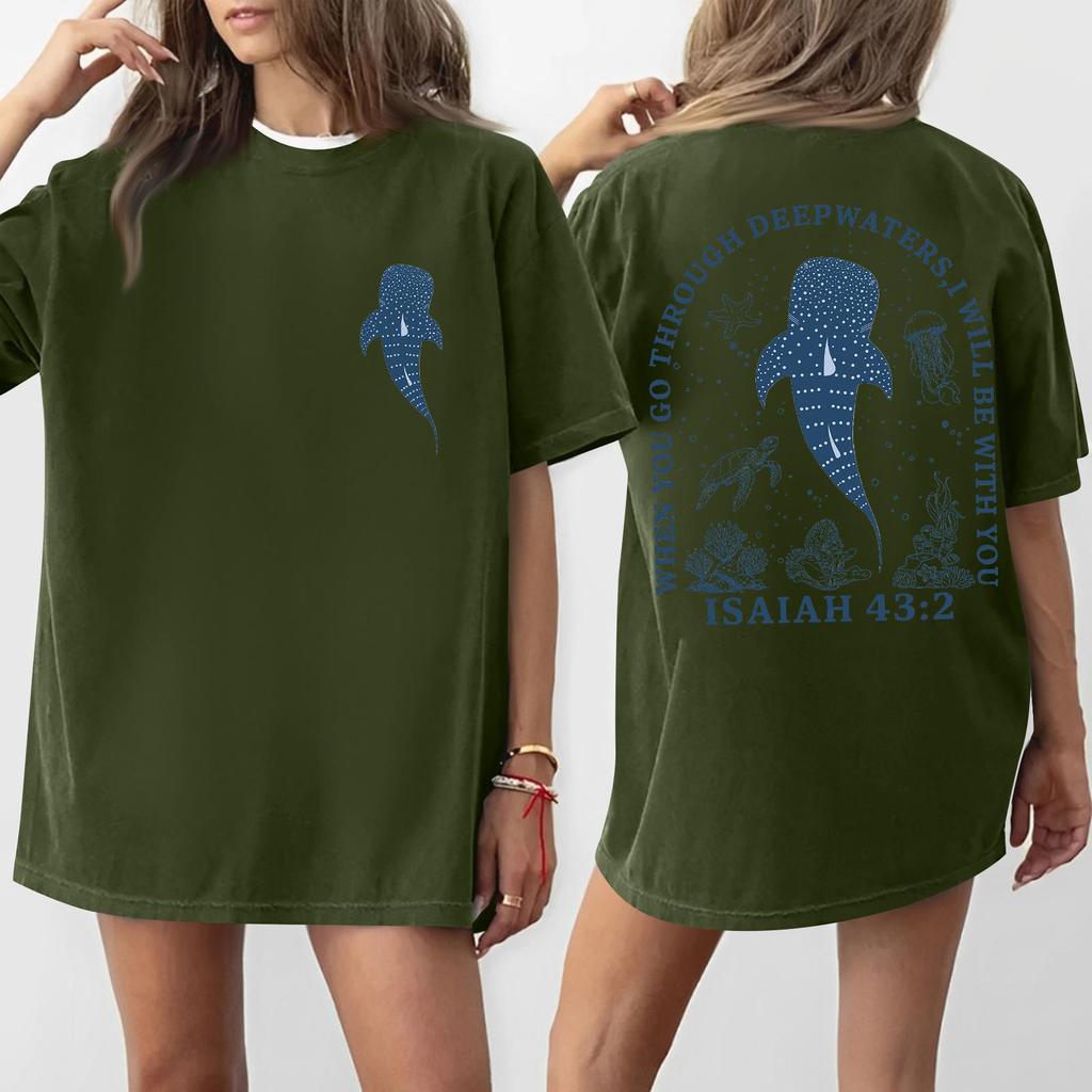 Women's Round Neck Printed Short-sleeved T-shirt Top