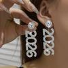 Elegant Design 2026 Earrings Sophisticated Style Rhinestone Earrings  Birthday Celebration