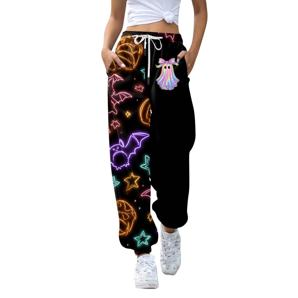 Lässige Jogginghose für Damen mit Halloween-Print
