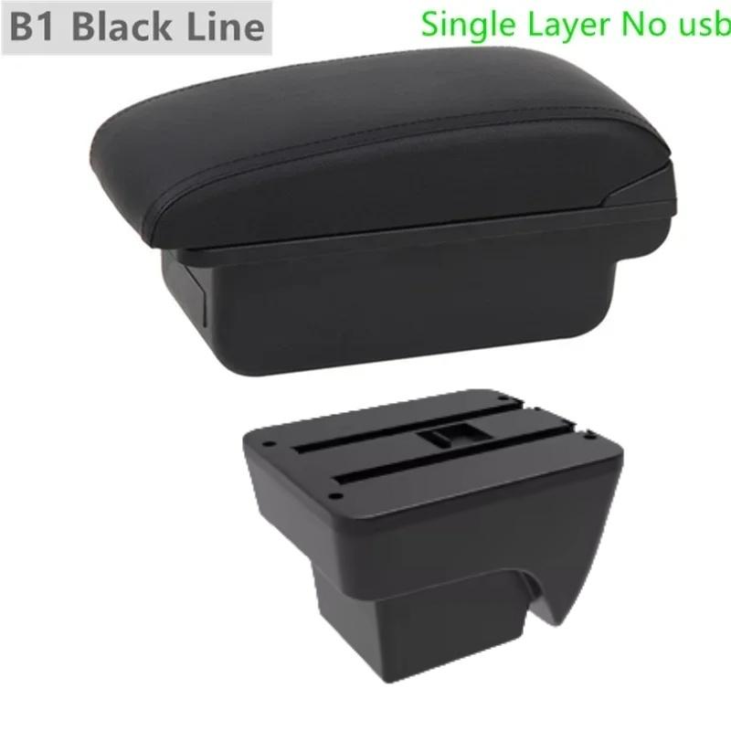 gzcr6 Car Armrest Box For SEAT IBIZA  2017-2024 Leather Arm Rest Center Console Storage USB Arm Rest Decoration Interior Parts