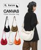Raizm Lightweight Canvas Shoulder Bag for Men and Women, A4 Capacity, Perfect for School and College Students (Black)