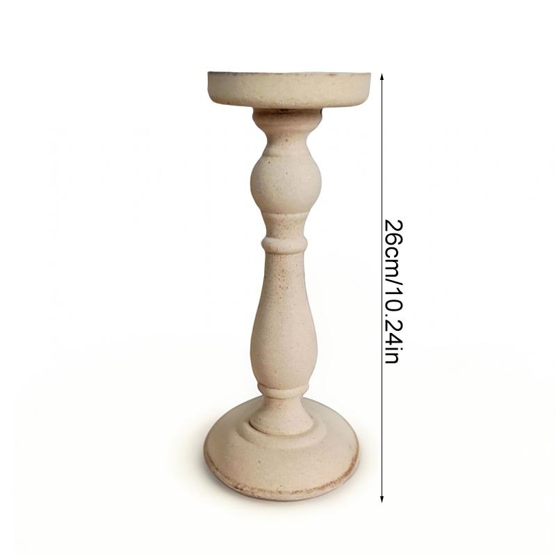 1/2PC Candle Holders Party Table Decor Home Decor Candles Stickers Minimalist Roman Column Photo props Wooden Vintage Rustic