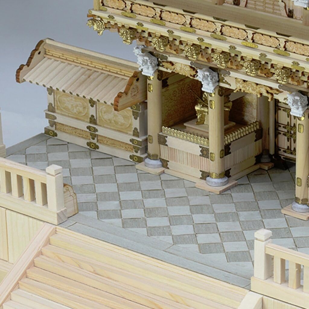 Woody Joe 1/50 Nikko Toshogu Shrine Yomeimon Gate Wooden Model Assembly Kit (Building)