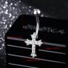Rhinestone Cross Belly Button Ring Curved Bar Navel Piercing Jewelry Stainless Steel Belly Stud