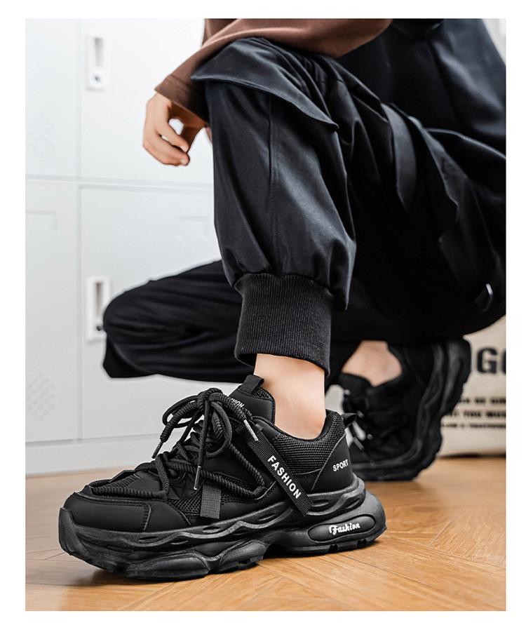 Men's Autumn Retro Dad Shoes: Trendy, Thick-Soled, Versatile Casual Running Sneakers