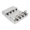 Electric Bass Bridge Replacement 4 Strings Height Adjustable Zinc Alloy Roller String Saddle Bass