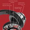 Nowe Kolorowe Słuchawki Graffiti LED Bezprzewodowe Słuchawki Bluetooth Hi-Fi Stereo Składane Słuchawki dla Graczy Redukcja Szumów Zestaw Głośnomówiący