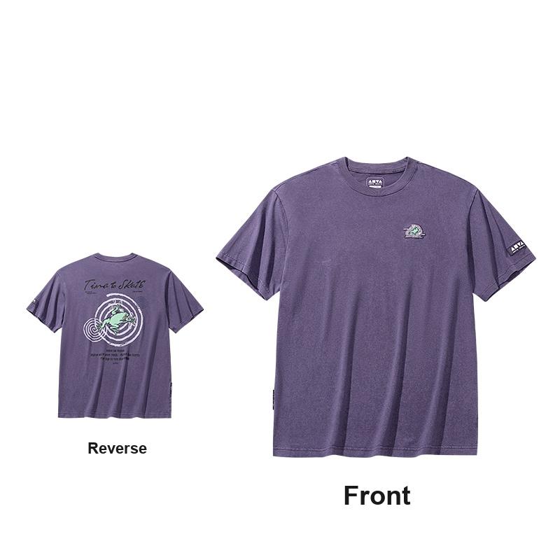 Anta Skate Comfortable Breathable Versatile Round Neck Pullover T-Shirt Men Tops 152628120-2