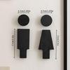 Wood Toilet Sign Men and Women Bathroom Signs Set Restroom Signage Bathroom Door Signs Washroom Signboard for Home Use