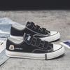 Canvas shoes low top 22 new spring cloth shoes Hong Kong style student flat buckle tide A11