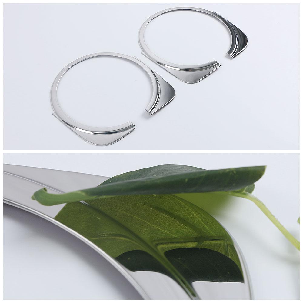 For GWM Tank 300 2024 2024 Head Light Lamp Frame Ring Trim Exterior Accessories Headlight Chrome Glossy Silver Decor Sticker