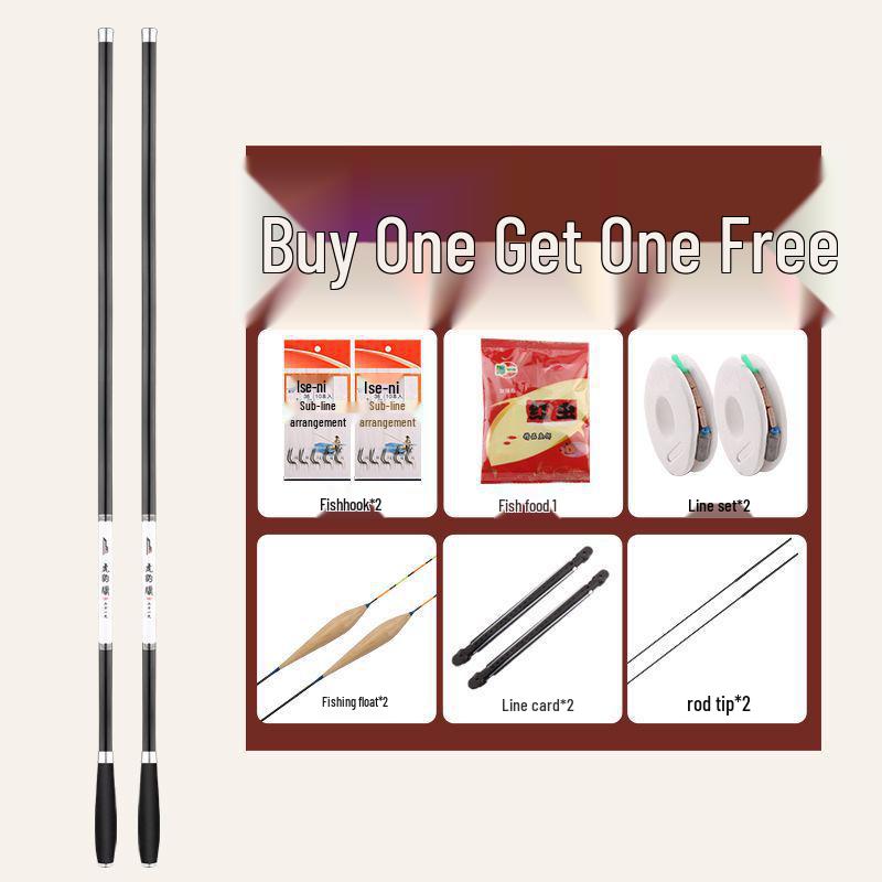 28 Tone Super Hard 4.5m Carbon Fiber Fishing Rod for Carp and Crucian Carp