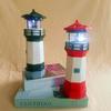 Solar-Powered LED Rotating Lighthouse Garden Ornament