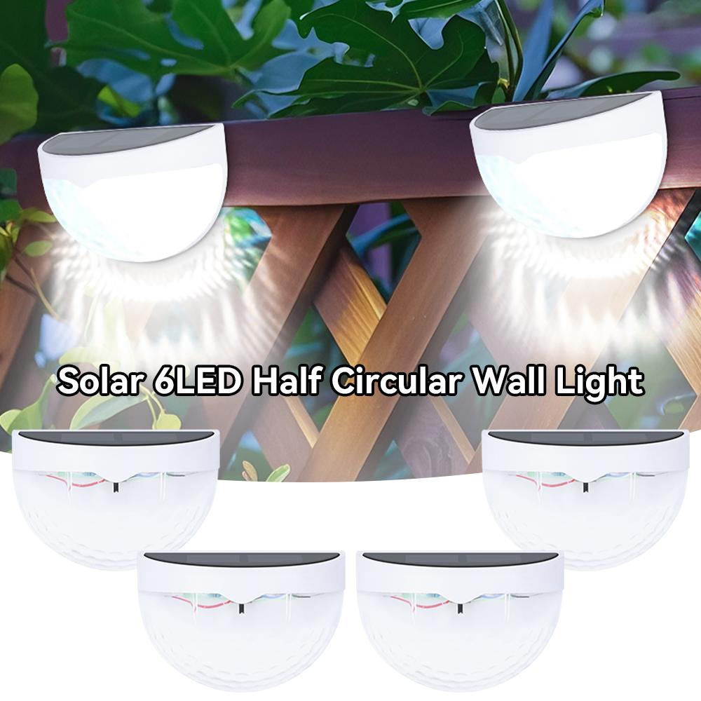 2/4/8 Pcs Solar Fence Light Outdoor Lighting Wall Lamps Garden Energy Light Festoon Decoration LED For Garden Step Patio Stairs
