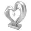 Double Heart Sculpture Resin Romantic Heart Statues Love Sculpture for Couple Love Statue Weeding