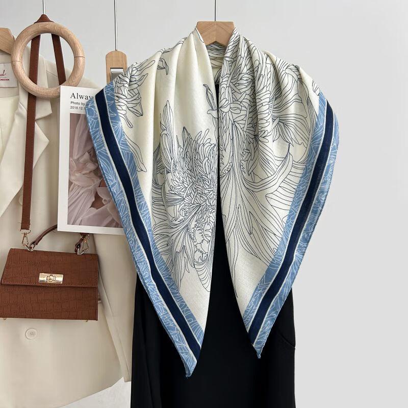 

Elegant All-Season Square Scarf Shawl
