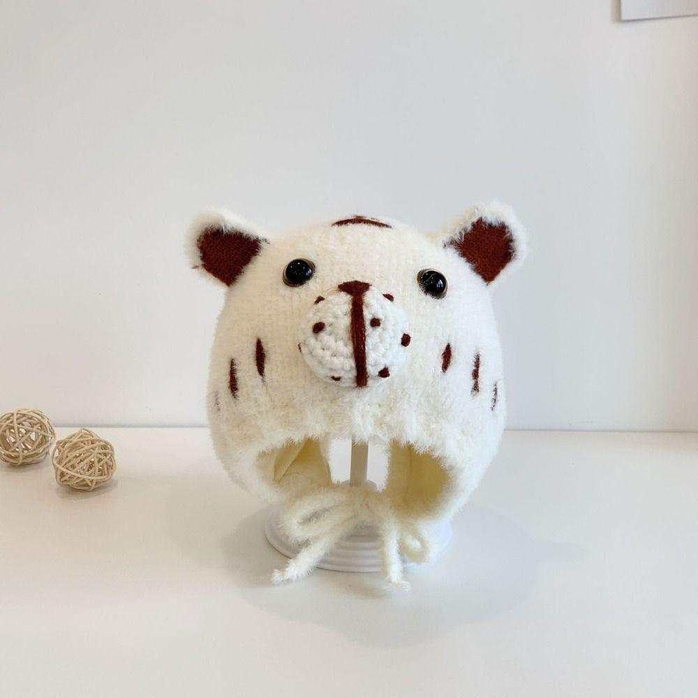 Cartoon Ears Warm Kids Beanie Cap Korea Style Soft Baby Bonnet Cap  For Girls Boys