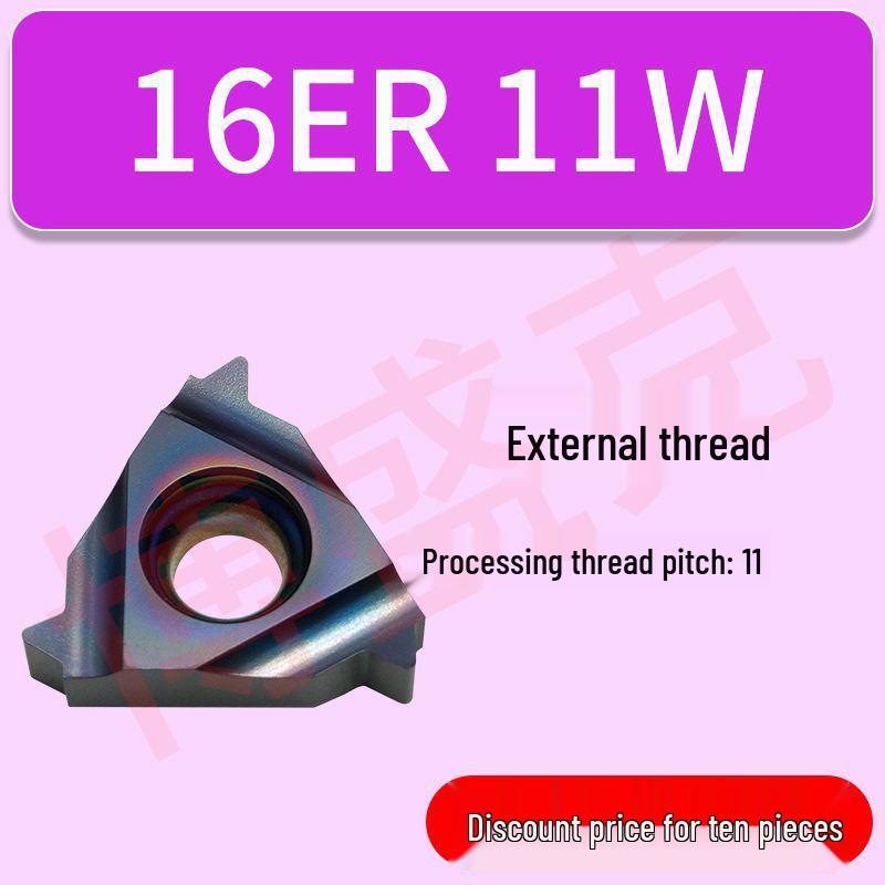 CNC High Hardness Threading Inserts for Internal/External Use (16ER/IRAG60) 1.5/2.0/2.5 Sizes, 40-60° Angles