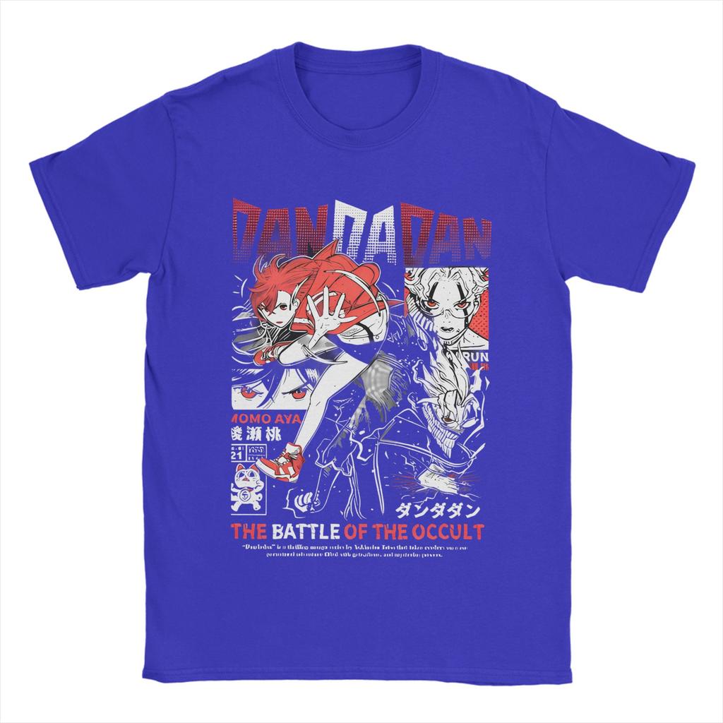 Dandadan T-Shirts Men Women Manga Action Comedy Anime  Crazy Cotton Tee Shirt Crewneck Short Sleeve T Shirt Gift Idea Tops