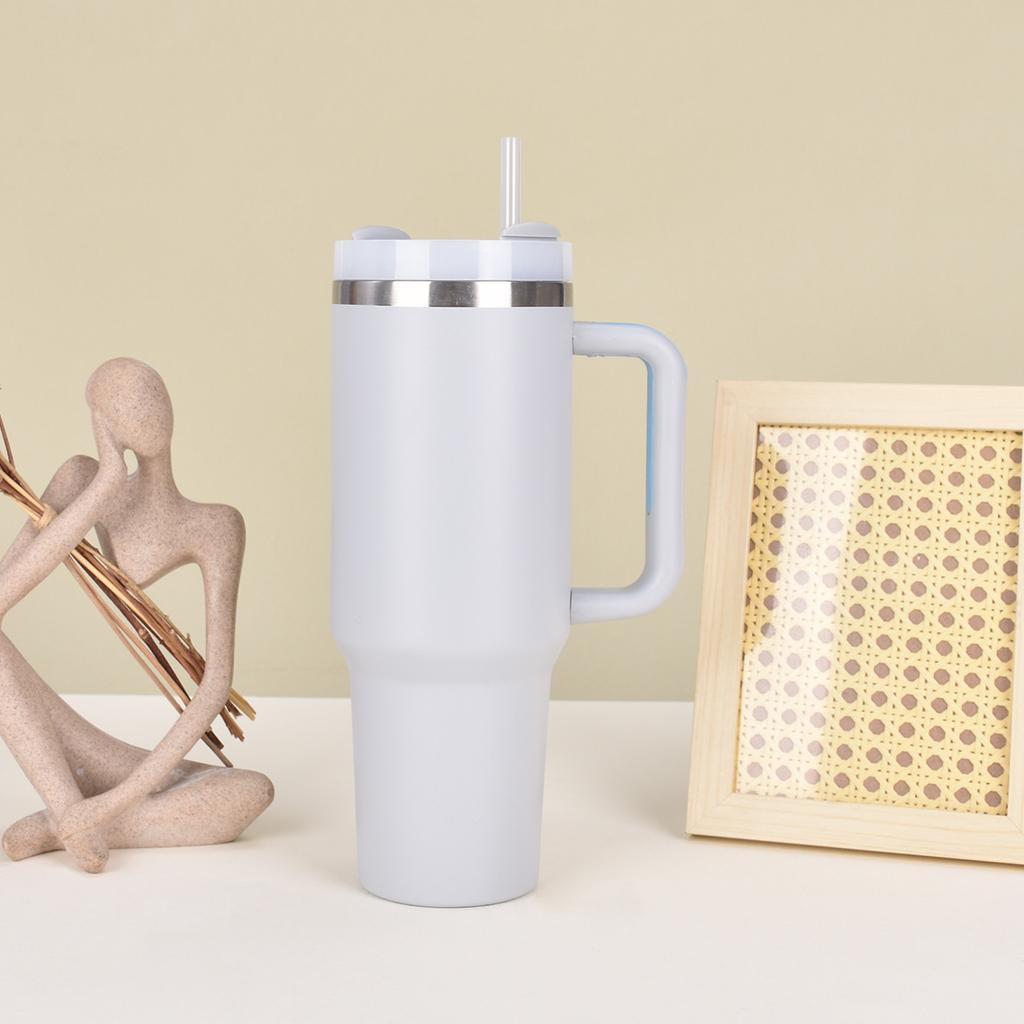 Handle Ice Bully Cup Large Capacity Stainless Steel Thermos Cup with Straw Accompanying Car Cup