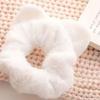 1pc Autumn and Winter New Plush Fleece Large Intestine Hair Ring Simple Cat Ears