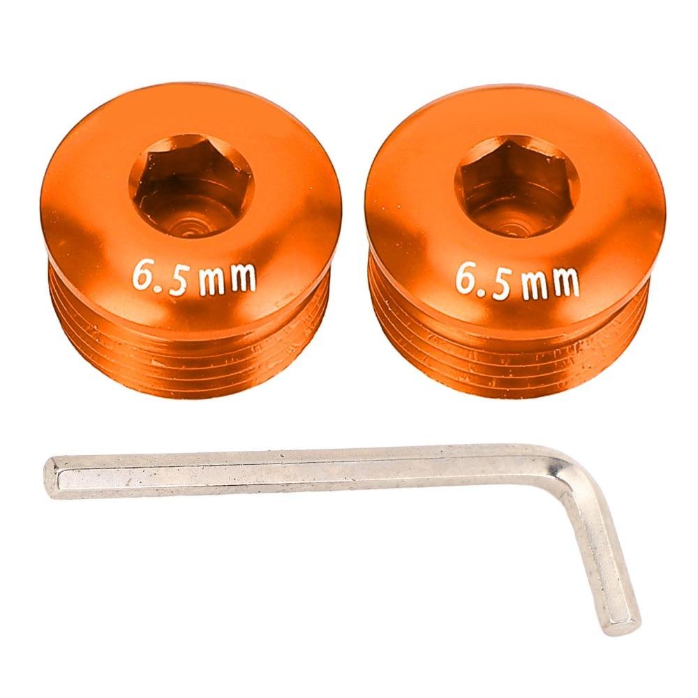 2PCS Aluminum Alloy Cycle Pedal Dust Cap 6.5mm Cycle Pedal Dust Cover Bike Repair