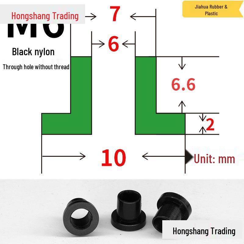 Step T-Shaped Nylon Insulating Bushing Washer, M3-M35 Thread Protection Spacer