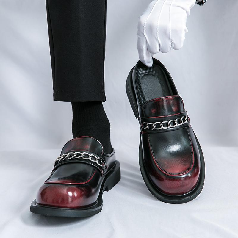 Men's Loafers Luxury Brand Leather Dress Shoes Breathable Slip-On Solid Formal Casual Shoes Handmade Designer Men Shoes Mocassin