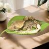 1/3 Pcs Terrarium Decor with Suction Cup; Simulated Leaves for Gecko and Frog Habitats;