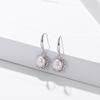 Korean Style Elegant Floral Earrings with S925 Sterling Silver and Freshwater Pearls
