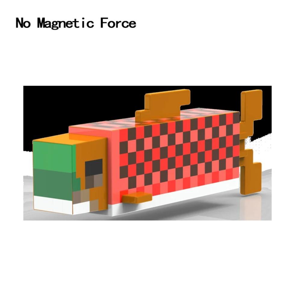 Animal Wheat Block Scene Building Mine World Magnetic Base Plate Magnetic Building Block Toys Children's Toys Gift DIY 2CM X045