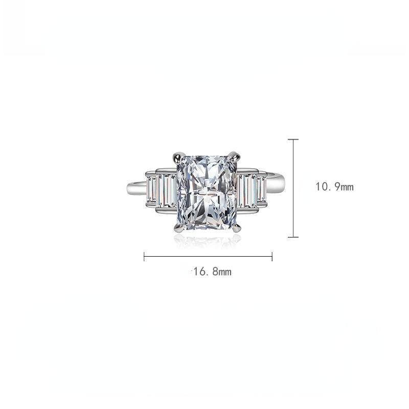 BELLA BOX Geometria Otwieranie Zmieniające Rozmiar Pierścienie Dla Kobiet Cyrkon Zaręczyny Impreza Fine Jewelry Prezent