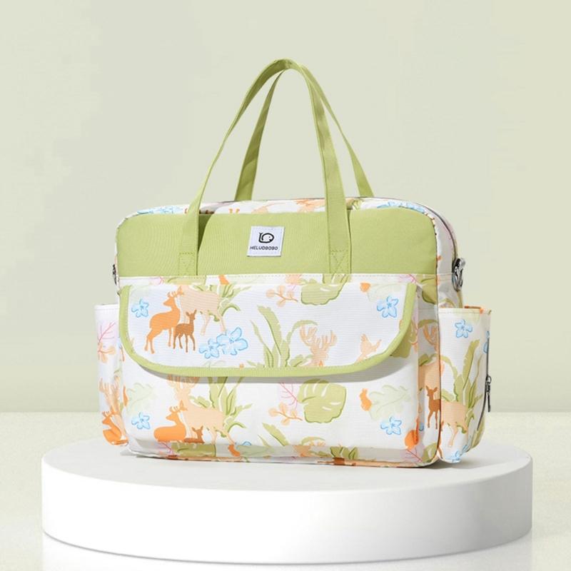 Modna Wielofunkcyjna Torba dla Mamy Wodoszczelna i Stylowa Przechowywanie Pieluch Wiele Wzorów dla Kobiet w Ciąży!