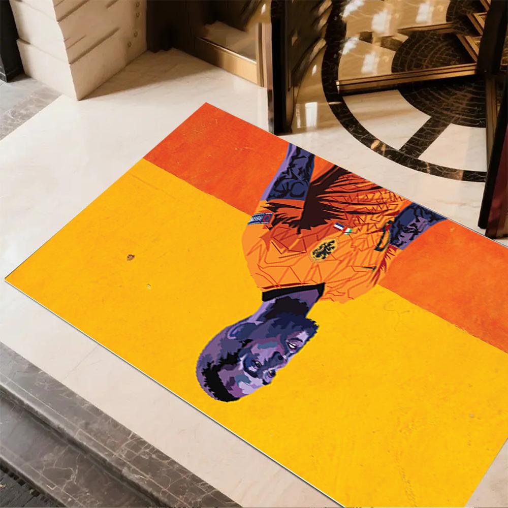 Abstract Colorful Portrait Floor Rug Office Rug Suitable for Dining Room Foyer Balcony Decorate room Antislip Carpet Decorate Offices