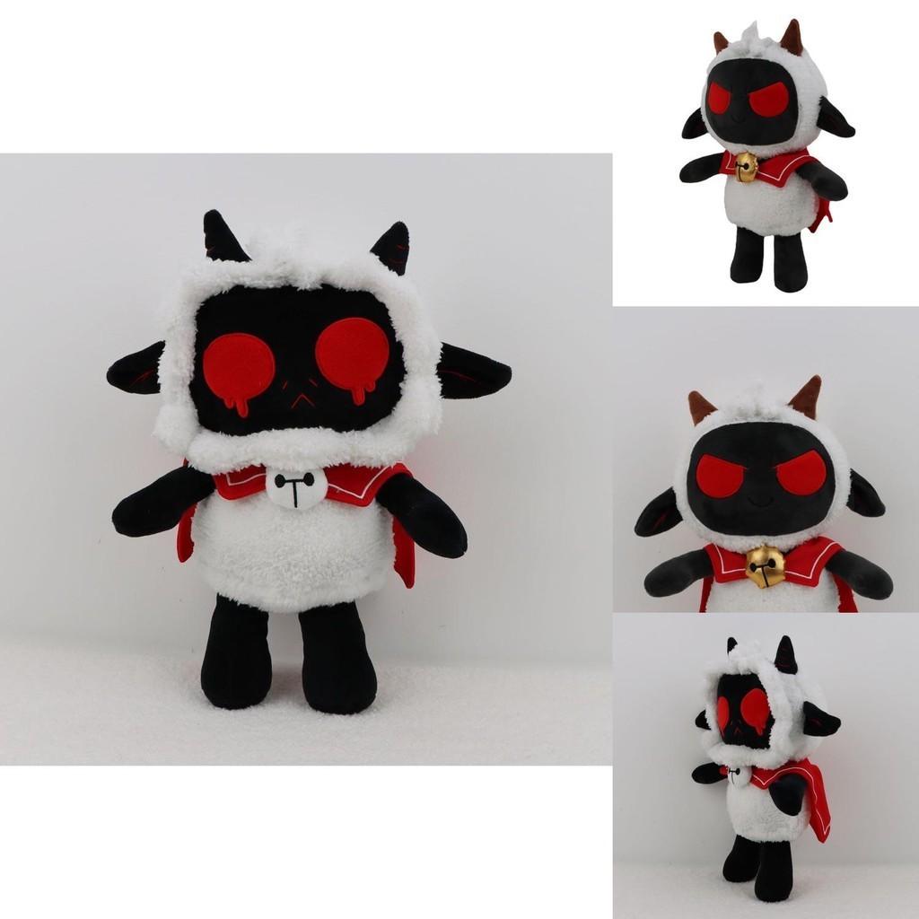 Soft And Cuddly Cult Of The Lamb Black Lamb Plush Toy For Game Fans