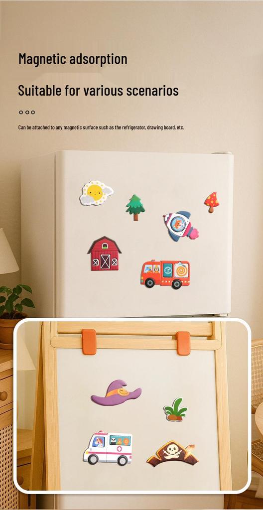 Creative Magnetic Puzzle Gift Box for Kids Ages 3-6: Dress-up and Early Learning Toy