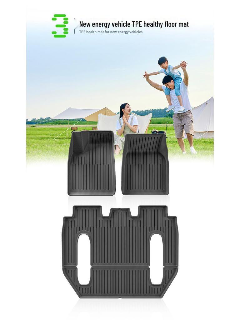 2022 Tesla Model X TPE Car Mats: Full Environmental Protection for Trunk and Backrest