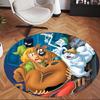 Scooby (14) Round Office Rug Decorative Floor Rug for Office Bedroom Living Room and Home Space