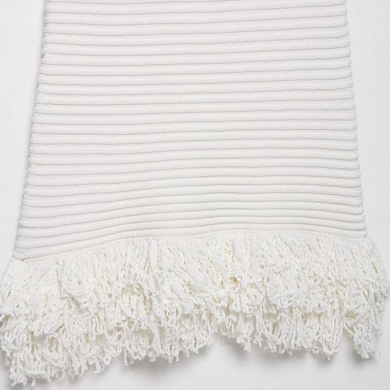 Kaslead New Women Clothes Western Style Slim Plaid Knitted Tassel Dress 4331026