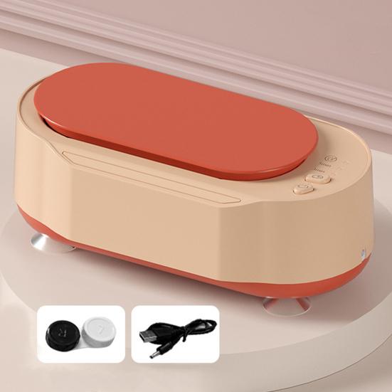 Limpiador ultrasónico de joyas con 3 modos de tiempo, máquina de limpieza multifuncional de gran capacidad, alta frecuencia, 45KHz, 15W