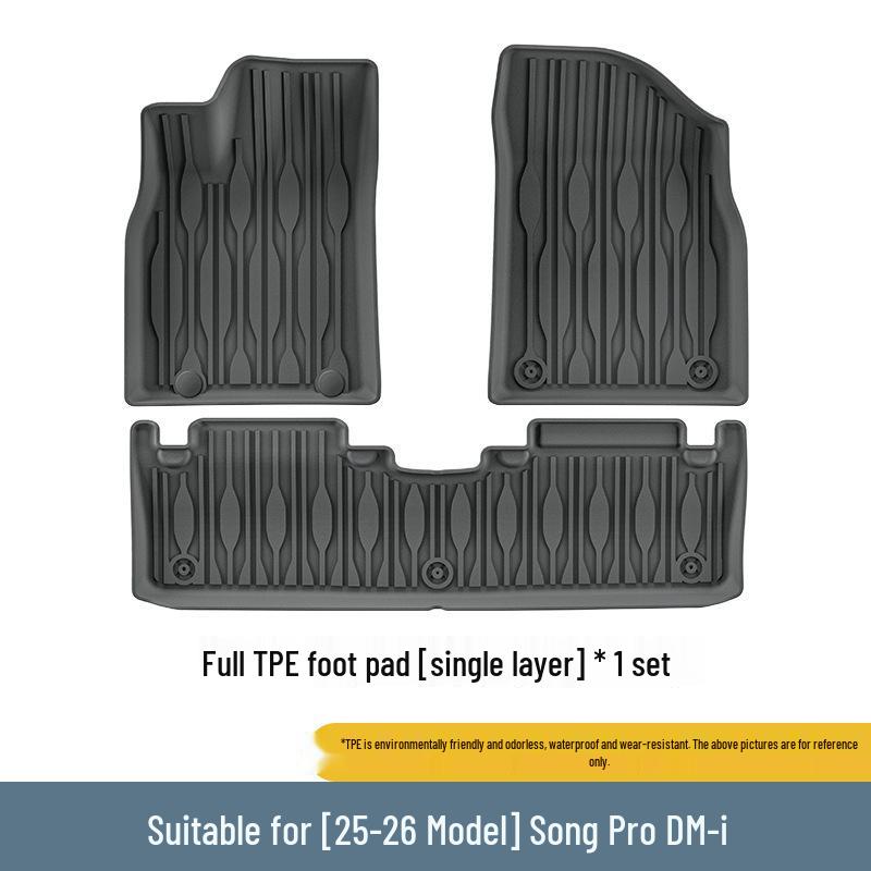 Waterproof TPE Floor & Trunk Mats for 2022-2026 BYD Song PRO