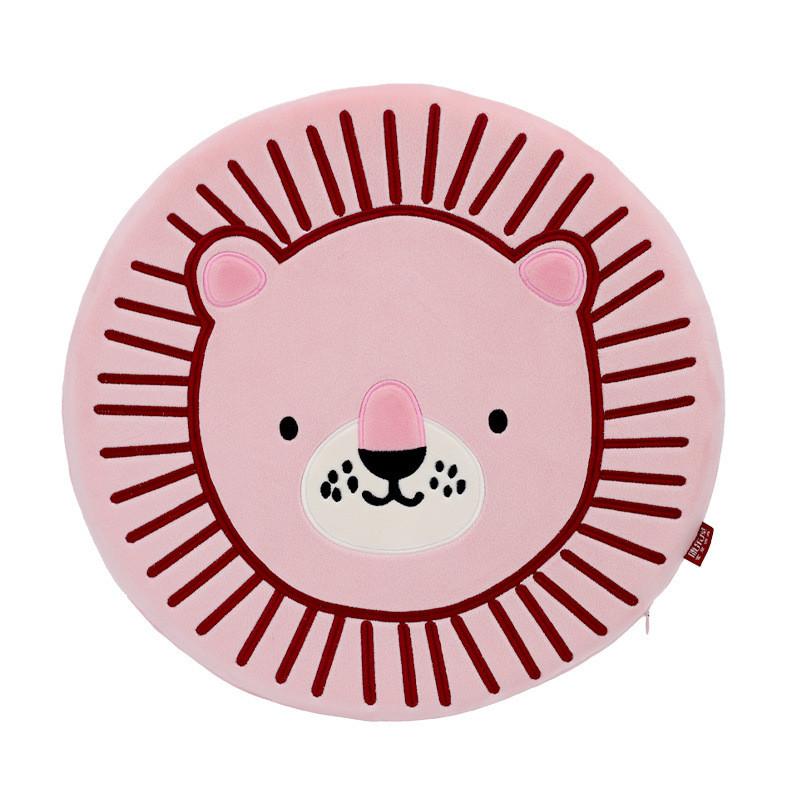 

Cartoon Lion Memory Foam Seat Cushion With Non Slip Design For Living Room And Office рожевий