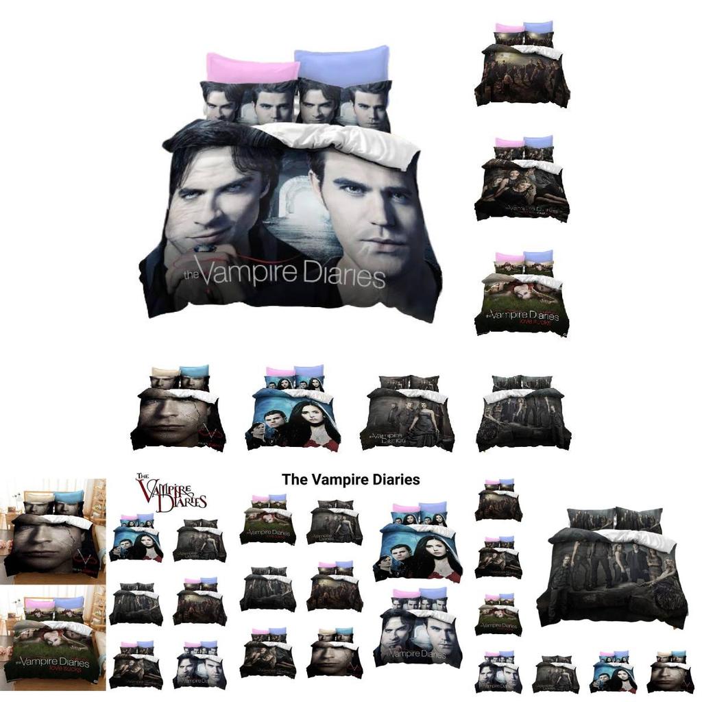 Vampire Diary 3d Printed Bedding Set Soft And Durable Polyester Fiber Material