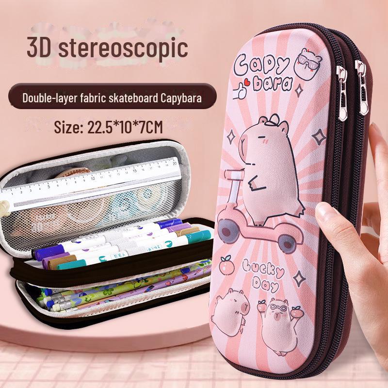 

Пенал с 3D мультяшным капибарой: Просторный, симпатичный дизайн для мужчин, женщин и детей