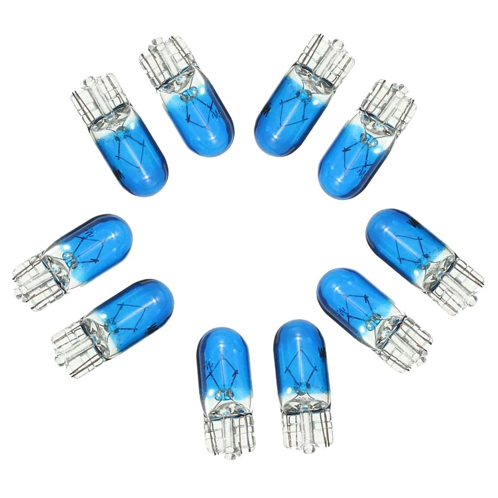 10pcs Car T10 Halogen 3W 194 158 Wedges 12V Car Trument Reading Lights Car Panel Decorative Lights Auto Lamp Accessories