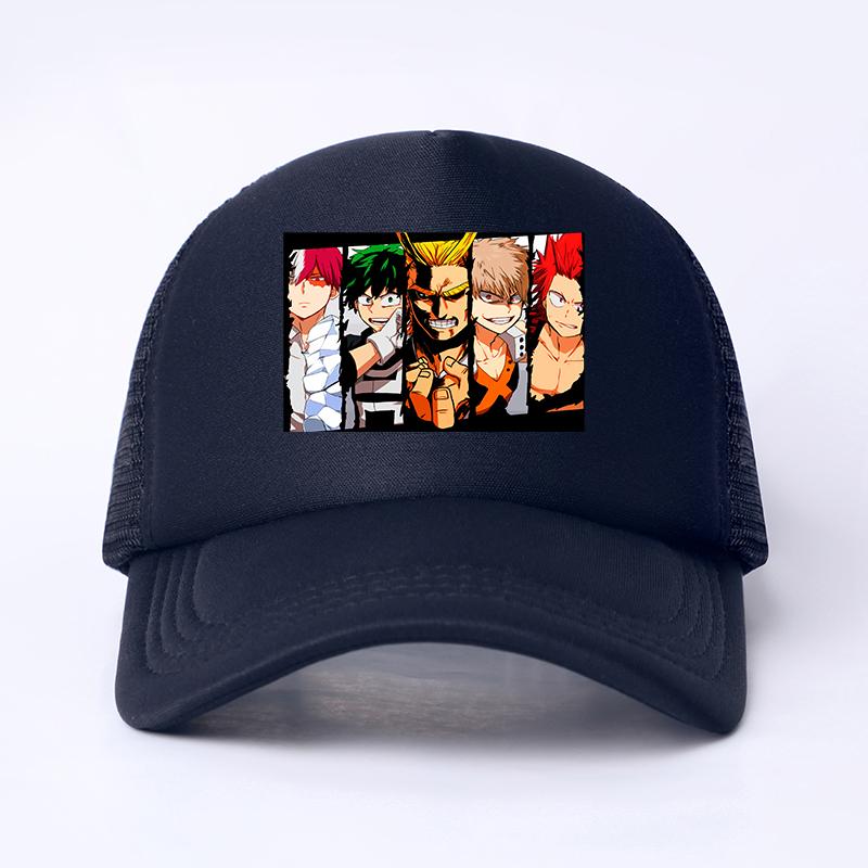 

Новое аниме My Hero Academia Сетчатая бейсболка Регулируемый Snapback Кавайные шапки для женщин унисекс хип-хоп дальнобойщик кепка папа шляпа