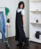 Oioi Collection Sleeveless Satin Dress [Black]