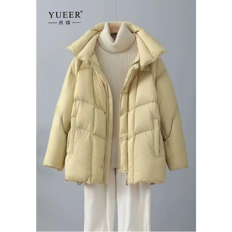 New Down Jacket Women's Winter Stand-up Collar Cocoon-shaped Thickened Puff Bread Jacket Simple Short Top